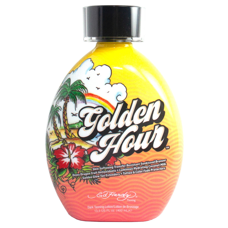 Ed Hardy Golden Hour Tattoo Safe Bronzing Tanning Lotion