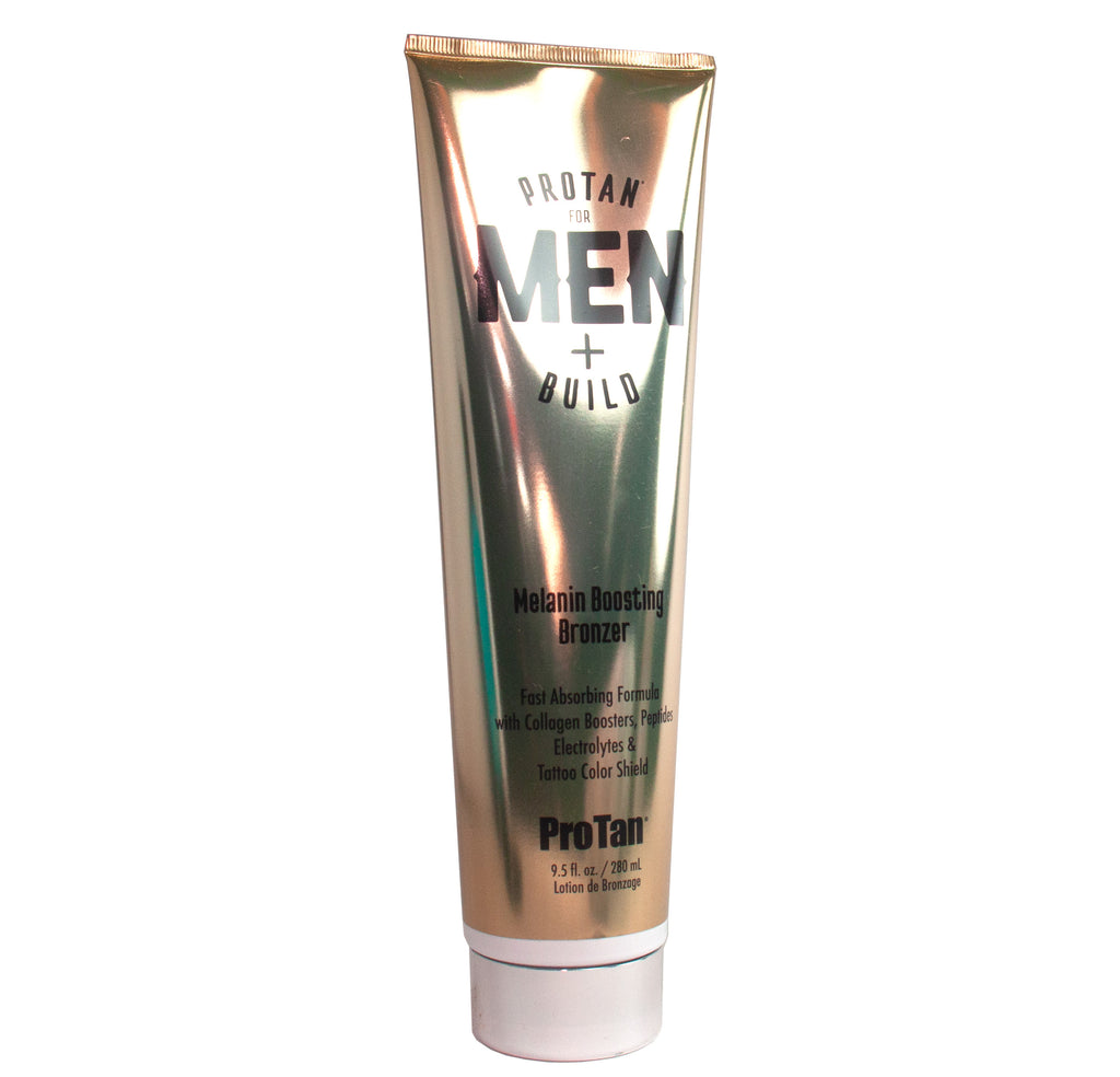 Pro Tan Men Build Bronzing Tanning Lotion